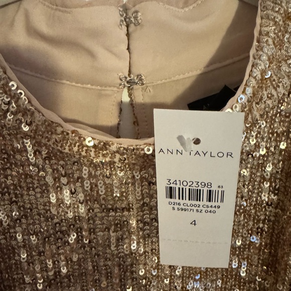 Ann Taylor Gold Sequin Dress - Picture 4 of 5